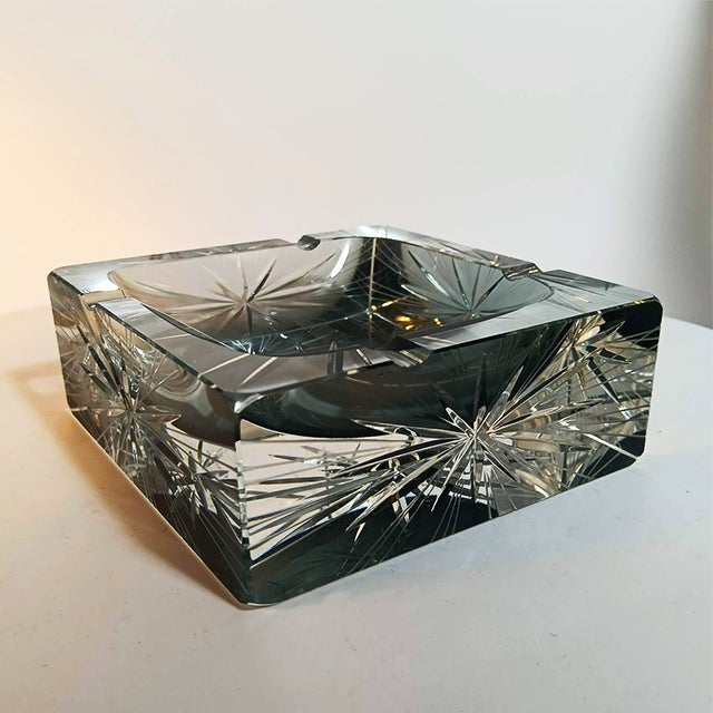 Big Square Ashtray in Murano Glass by Mandruzzato, 1970s For Sale - Image 9 of 9