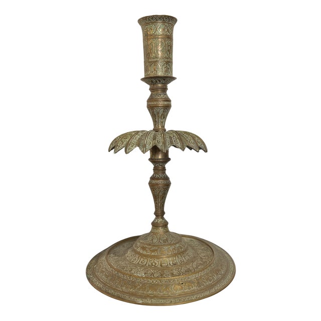 Carved Bronze Candelabrum For Sale