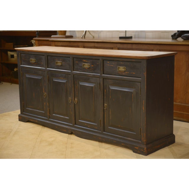 Patinated Pine Buffet, 1960s For Sale - Image 12 of 12