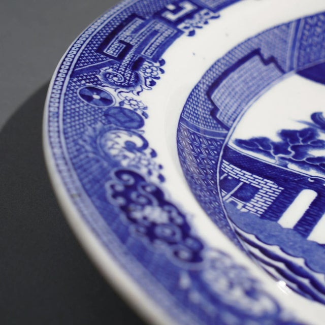 Late 19th Century Willow Pattern Oval Platter by Wedgwood, 1891-92 For Sale - Image 5 of 11