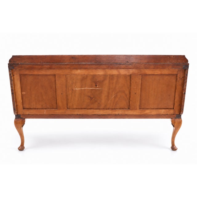 Vintage Art Deco–Style Burl Wood Serpentine Buffet / Sideboard For Sale - Image 9 of 10