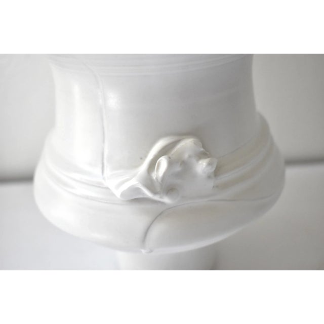 White Sculptural Studio Pottery Vase For Sale In San Francisco - Image 6 of 10
