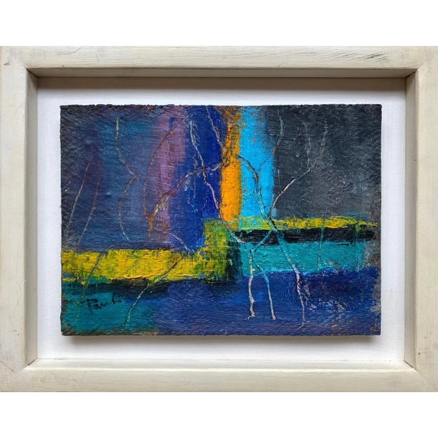 Oil on canvas glued on a c-us box Total size with frame 26x33x3 cm This piece is attributed to the mentioned...