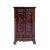 Chinese Vintage Brown Golden Scenery Armories Storage Cabinet For Sale - Image 11 of 11