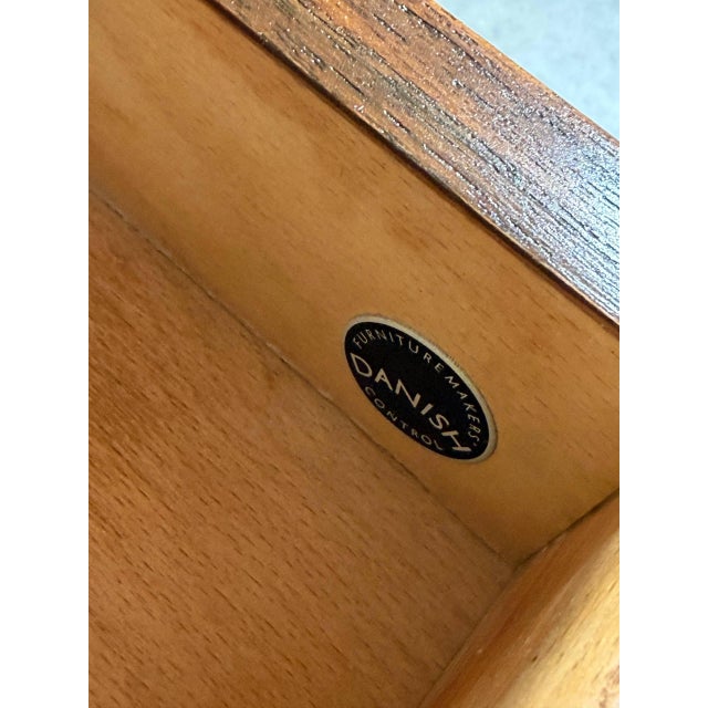 In Style of Hans Wegner Ry Møbler Large Teak Credenza With Hutch Danish Mid-Century Modern 1960s For Sale In Los Angeles - Image 6 of 14