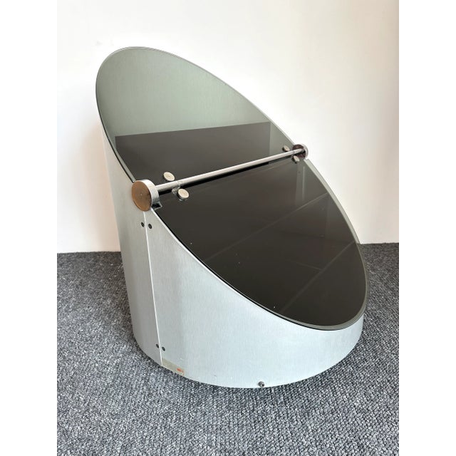 Space Age Dry Bar Cart Stainless Steel and Glass, Italy, 1970s For Sale - Image 13 of 13