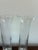 Glass Set of 3 Vintage Controlled Bubble Glass Bud Vases With Heavy Bases For Sale - Image 7 of 8
