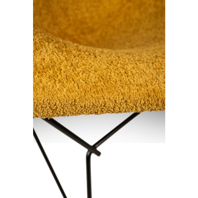 Mid-Century Modern Early Authentic Bird Lounge Chair W/ Matching Ottoman in Bouclé Attributed to Harry Bertoia for Knoll, Usa, C. 1960's For Sale - Image 18 of 18