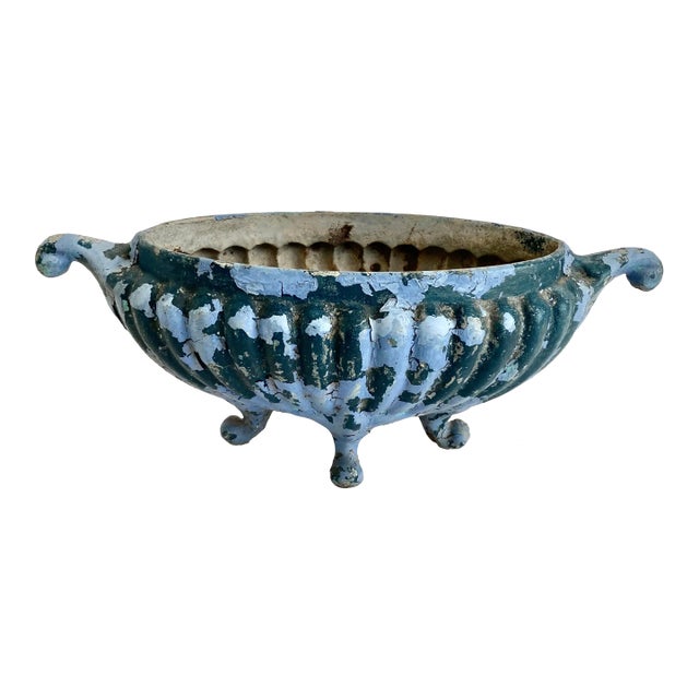 French Antique Cast Iron Urn For Sale