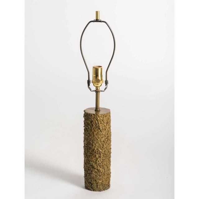 Pair of French textured bronze lamps. Claudio Gonzalez (Artist) It will take 5-6 weeks to make this piece