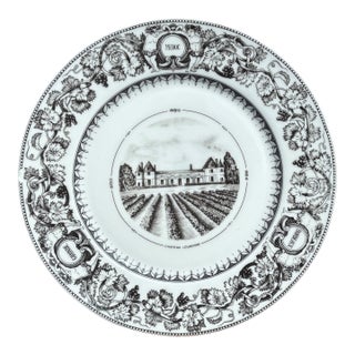 Late 20th Century Haviland Limoges French Luncheon Plates From Chateau Loudenne in Medoc France - Set of 10 For Sale