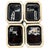 Art Deco 1981 Neo Art Deco Black Bowl, Vase, Shaker, Butter Dish, Kitchen Table Set of 9 For Sale - Image 3 of 17