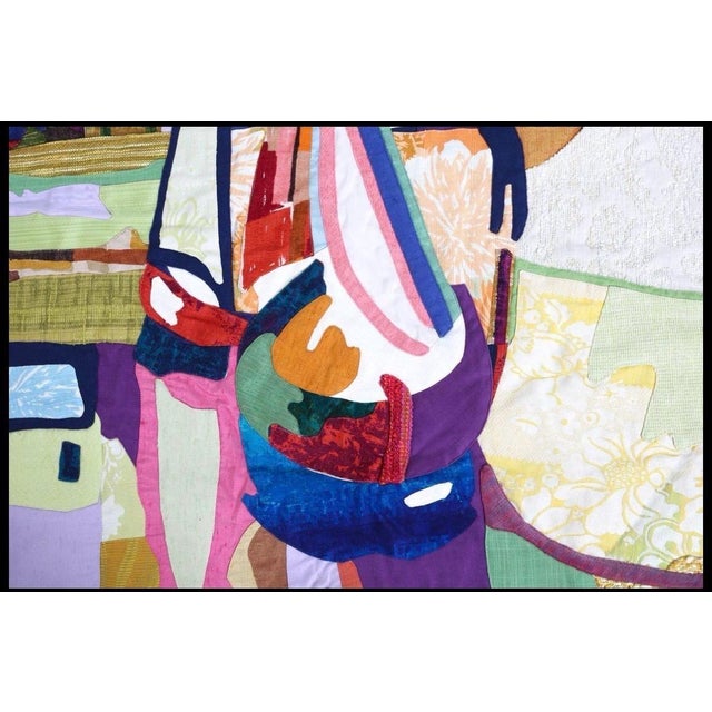 Signed Codina Appliqué Tapestry, Vintage Textile Wall Art For Sale In Rochester - Image 6 of 10