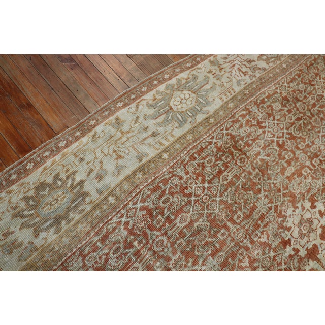 Antique Oversize Square Persian Mahal Sultanabad Rug For Sale In New York - Image 6 of 11