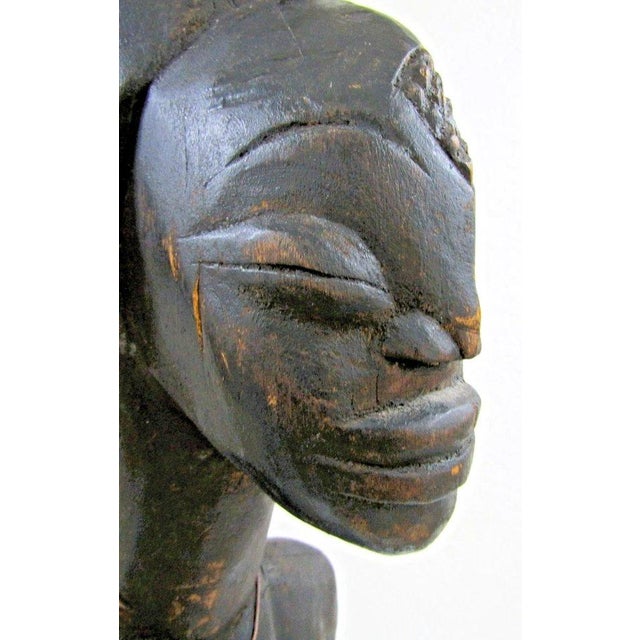 Antique African Mumuye Iagalagana Jagana Seated Figure Sculpture From Nigeria For Sale - Image 10 of 12