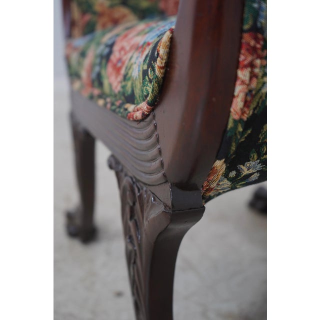 Antique American Empire Clawfoot Mahogany Chair For Sale - Image 13 of 18