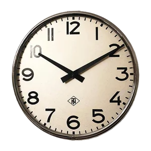 Large Industrial Factory or Station Clock from Telefonbau und Normalzeit