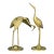 Mid 20th Century Bronze Crane Heron Statues - Set of 2 For Sale