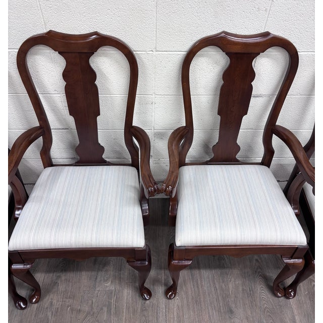 Queen Anne Vintage Pennsylvania House Queen Anne Dining Chairs - Full Set of 6 For Sale - Image 3 of 16