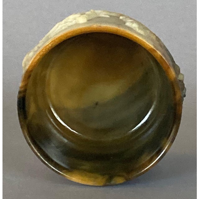 Looking for all the world like alabaster stone, but ... molded glass. Probably 19th Century or early 20th, English or...