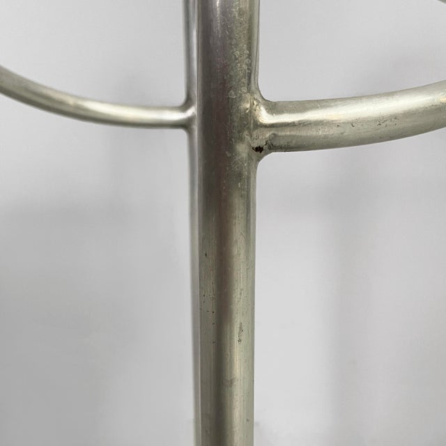 Silver Italian Art Deco Round Umbrella Stand in Metal, 1930s For Sale - Image 8 of 18