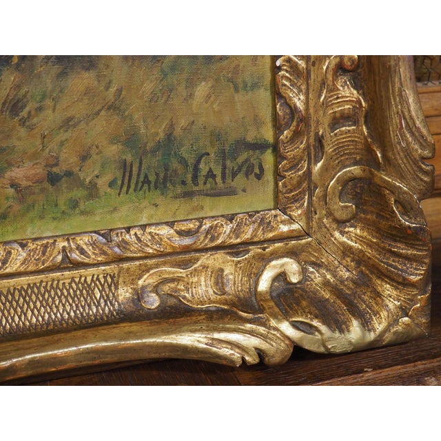 The Beginning of the Hunt, French Oil Painting by Marie Calves (1883-1957) For Sale - Image 17 of 18