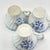 Vintage Blue Onion Teacups (Blue Fjord, Blue Nordic Patterns From Wood & Sons, Meakin) English Blue and White - Set of Four: For Sale In Philadelphia - Image 6 of 14