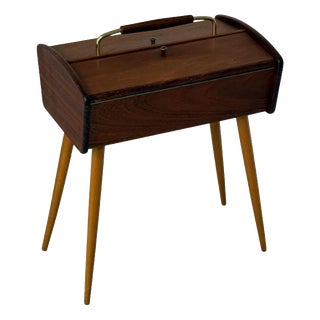 Vintage Scandinavian Sewing Box in Teak wood, Denmark, 1960s For Sale