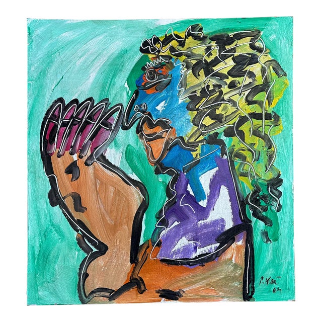 1964 Titled Original Peter Keil Painting For Sale