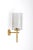 Brass & Glass Wall Lamp, Sweden, 1950s For Sale - Image 6 of 9
