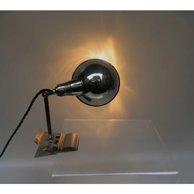 Chromed Clamping Lamp from Hala, 1930s For Sale - Image 11 of 18