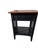 Wood 1990s Ethan Allan American Impressions Night Stand End Side Table Cherry Black For Sale - Image 7 of 13
