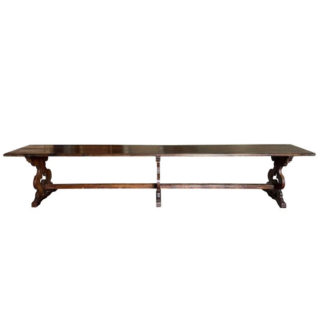 A very handsome mid-18th century grand scale Console Table from the Tuscan region of Italy. Wonderfully constructed from...