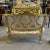 Rococo French Rococo Beige Settee With Gold Details For Sale - Image 3 of 4