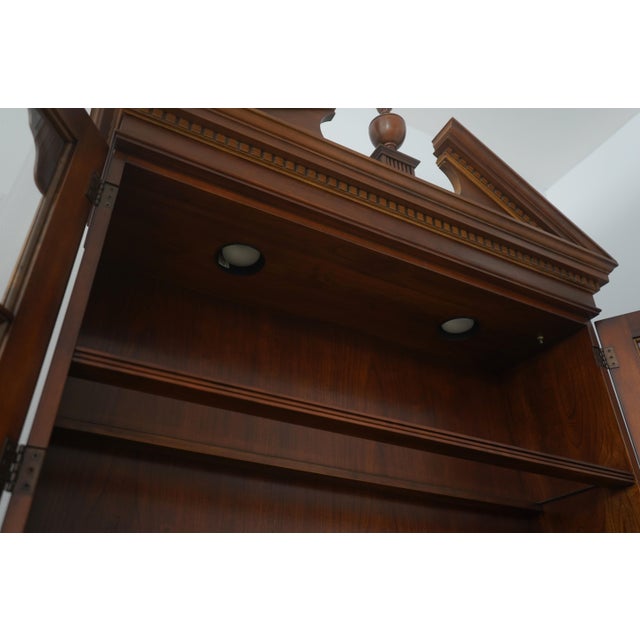 Statton Furniture Statton Cherry Secretary Desk W. Bookcase Top For Sale - Image 4 of 18
