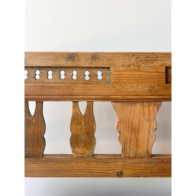 Antique European Pine Storage Bench For Sale - Image 10 of 10