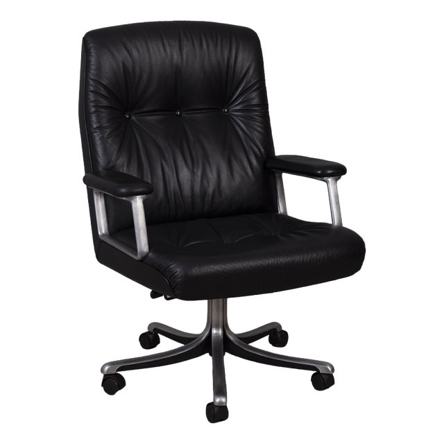 Vintage P128 Office Chair by Osvaldo Borsani for Tecno, 1970s For Sale