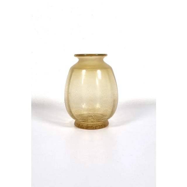 Glass Tin Crackle Vase by Andries Dirk Copier For Sale - Image 7 of 7