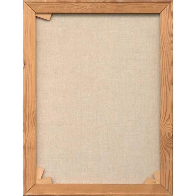 Sky Blue 'Young Woman Arranging Tulips With a View of Notre Dame and Paris' by Johannes Meyer Andersen, Royal Danish Art Academy For Sale - Image 8 of 9