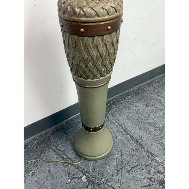 Lamps Forever, Sun Valley Green Lattice Floor Lamp For Sale In San Francisco - Image 6 of 12