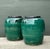Vintage Green Glazed Earthenware Vessels - A Pair For Sale In West Palm - Image 6 of 18