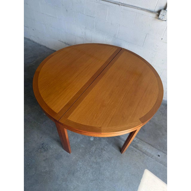 Mid-Century Modern Mid 20th Century Round Dining Table Christian Hvidt for Søborg Møbelfabrik – Danish Modern Teak Table For Sale - Image 3 of 10