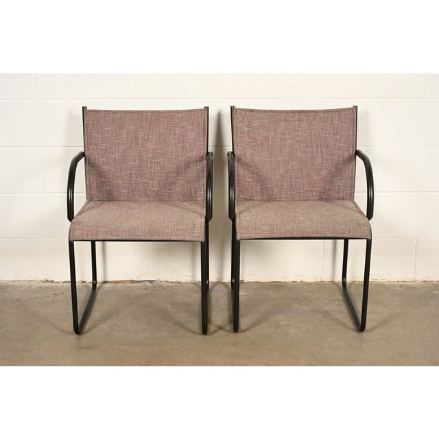 1980s Richard Schultz for Knoll Modern Model 1407 Armchairs, Pair For Sale - Image 5 of 14