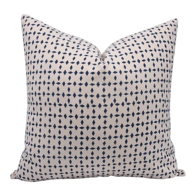 Fabdivine Block Print Cushion Cover 14x14 Inch - Diamond For Sale