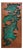 Abstract Geologic Metal Wall Sculpture With Green Patina For Sale