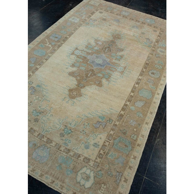 Turkish Turkish Oushak Runner Rug 3' x 7'8" #17503 For Sale - Image 3 of 8