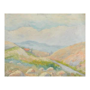 Vintage Plein Air Impressionist Continental Landscape Painting