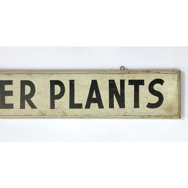 Farmhouse Vintage Wood Black & White Pepper Plants Farm Stand Sign For Sale - Image 3 of 7