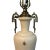 Mid-Century Hollywood Regency Moriage Satin Glass & Brass Urn Table Lamps - A Pair A stunning pair of mid-century...