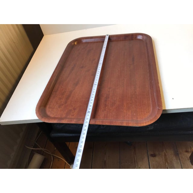 1960s Vintage Danish Teak Serving Tray from Langva, 1960s For Sale - Image 5 of 7